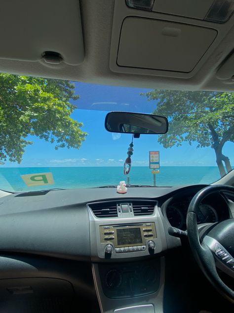 Driving To The Beach Aesthetic, Driving On The Beach, Summer Spotify Cover, Beach Car Aesthetic, Aesthetic Car Decor, March Moodboard, Teenager Aesthetic, Summer Drive, Girls Driving