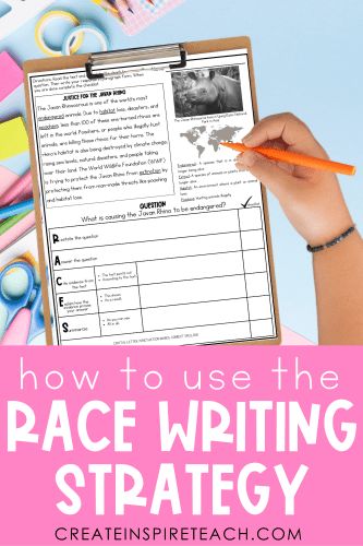 Race Writing Strategy, Races Writing Strategy, Race Strategy, Race Writing, Writing Support, Handwriting Activities, Language Arts Teacher, Literacy Lessons, Positive Learning