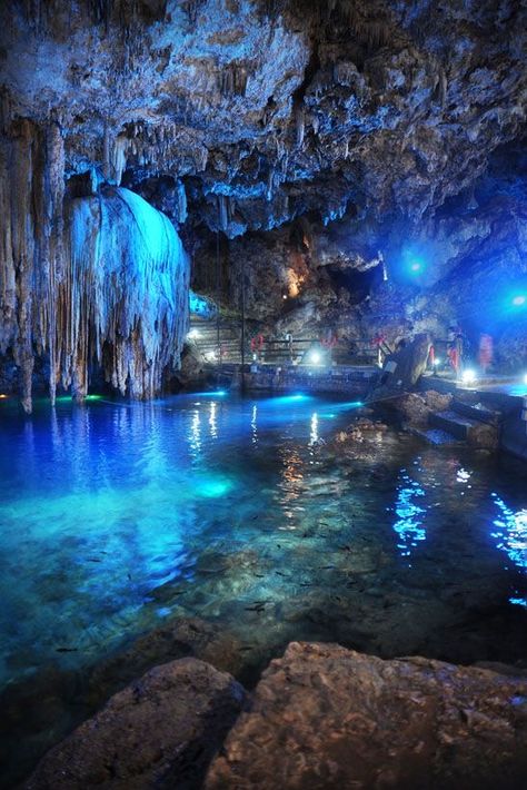 Luminescent Cave, Cave With Water, Gem Cave, Magical Cave, Cave Aesthetic, Cave Waterfall, Mroczny Elf, Cave Lake, Water Cave