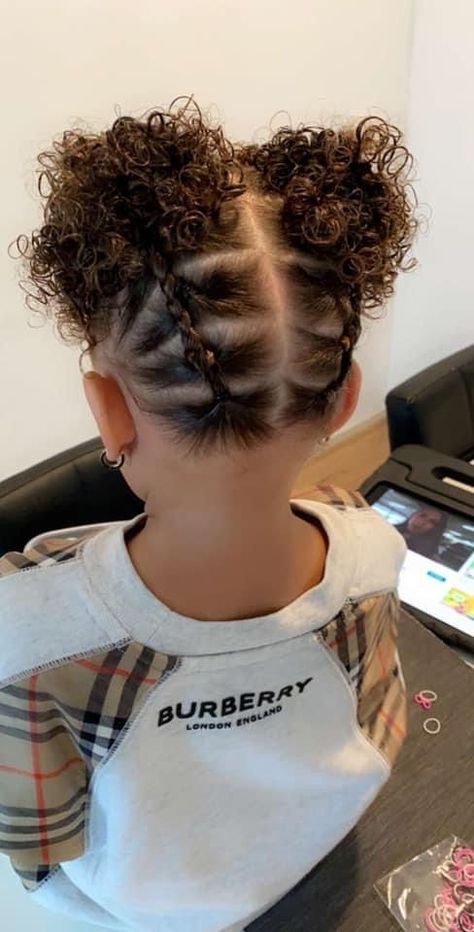 Little Gurl Hairstyles Kids, Cute Hairstyles For Mixed Girls Kids, Mixed Babies Hairstyles, Curly Toddler Girl Hairstyles, Curly Hair Baby Girl Hairstyles, Hairstyles For Toddlers With Curly Hair, Mixed Hairstyles Kids, Toddler Hairstyles Curly Hair, Toddler Mixed Girl Hairstyles