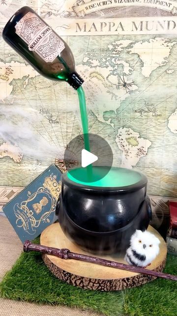 Department Of Wizardry on Instagram: "Floating Potion DIY: Part 2 👻🧪  After all your awesome feedback on my first floating potion DIY, I decided to give it another go and make a 2.0 version using your suggestions.   Honestly, I didn’t think it could get cooler, but here we are! Enjoy! For the full tutorial, check out the original DIY on my reels.  Oh!…and Happy Halloween 🎃   #halloween #halloweendiy #halloweendecor #halloweenlife #diy #dıy #diyhomedecor #diyprojects #diyproject #diyhalloween #potion #potionbottle #potionclass #potionmaking #departmentofwizardry #harrypotter #wizard #magic #harrypotterdiy #harrypotterfan #harrypotter #cauldron #halloweenishere #floatingpotion" Floating Potion Cauldron, Caldron Halloween Diy, Witch Coldrain Diy Halloween, Floating Cauldron Diy, Leaky Cauldron Aesthetic, Halloween Cauldron Diy, Halloween Cauldron Ideas, Cauldron Decoration Ideas, Halloween Caldron