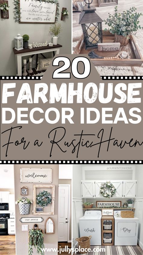 Farmhouse Home Decor Ideas Farmhouse Nursery Ideas, Farmhouse Diys, Farmhouse Design Ideas, Farmhouse Projects, Diy Farmhouse Ideas, Modern Farmhouse Ideas, Decor Makeover, Rustic Farmhouse Furniture, Farmhouse Decorations