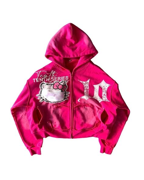 Aonga Y2K Women Clothes Magenta Cartoon Graphic Embroidered Hoodies Oversized Loose Zipper Hoodie Sweatshirt Harajuku StreetwearSPECIFICATIONSBrand Name: AongaOrigin: Mainland US(Origin)CN: GuangdongSeason: All seasonDecoration: PrintingAge: 18-24Material: COTTONMaterial: POLYESTERThickness: StandardElasticity: Slight StrechSleeve Style: regularHooded: YesFabric Type: COTTONHign-concerned Chemical: NonePattern Type: CARTOONStyle: bohemianFit Type: LOOSESleeve Length(cm): FullRelease Date: Summer 2024Clothing Patterns: LOOSEGender: WOMENClothing Length: regularItem Type: ZIP-UPPlace Of Origin: US(Origin) (mainland)Type: ZIP-UPFabric content: 81% (inclusive) - 90% (inclusive)Collar: HoodedLiner Type: None-LinerMaterial Composition: synthetic fiber Womens Magenta Cartoon Graphic Print Hip Hop Oversized Zip Up Hoodie, Hip Hop Hoodies, Y2k Women, Harajuku Streetwear, Streetwear Y2k, Loose Outfit, Embroidered Hoodie, Winter Outfits Women, Pink Sweatshirt