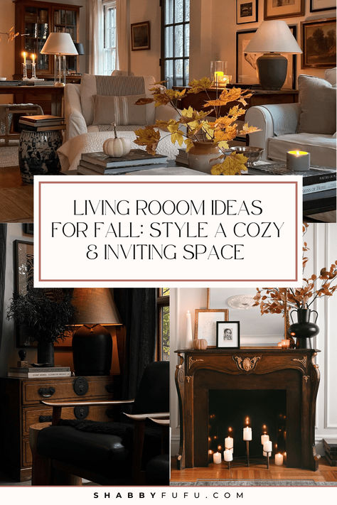 Fall Decor For Living Room Ideas: Style a Cozy And Inviting Space Modern Yet Cozy Living Room, Home Fall Decor Ideas Living Rooms, Cozy Den Ideas, Fall Decor For Living Room, Autumn Living Room Decor, Fall Living Room Ideas, Cozy Fall Living Room, Warm Color Palettes, Cozy Decor Ideas