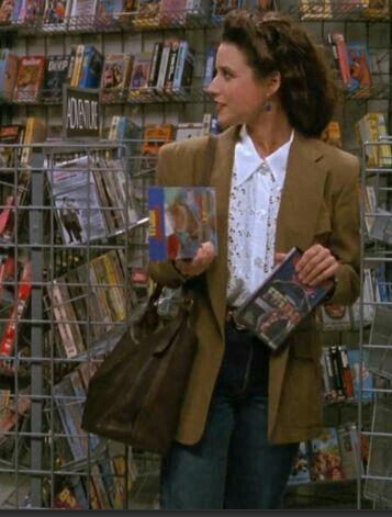 Seinfeld 😎 Closet Con Tv, Elaine Benes, Iconic Outfits, 90s Inspired Outfits, Julia Louis Dreyfus, Shows And Movies, Movies And Series, 90s Outfit, Seinfeld