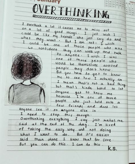 #Overthinking  🖤 Things To Write In My Journal, Cute Things To Do In Your Diary, For Diary Ideas, Aesthetic Cute Drawings For Journal, Cute Drawings Journal, Good Feelings List, Some Ideas For Diary, Journal Ideas Cute Aesthetic, Meaningful Journal Ideas