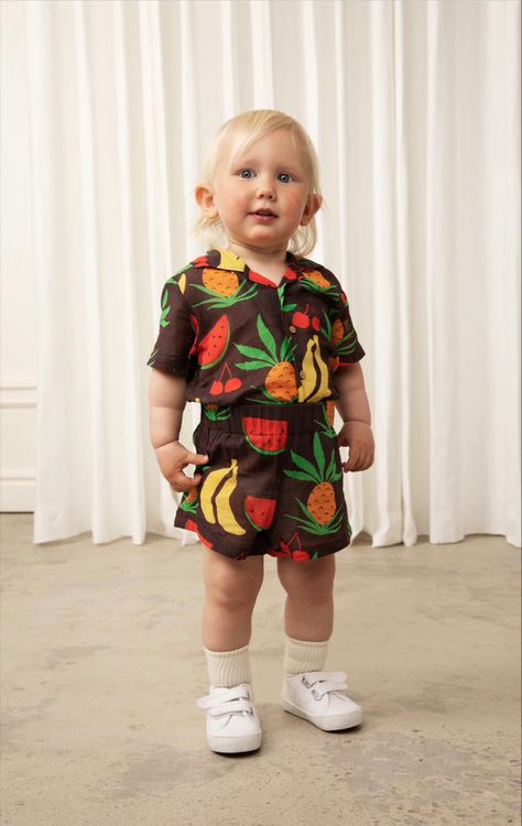 Mini Rodini Baby, Organic Baby Clothes, Fruit Print, Unisex Baby Clothes, Mini Rodini, Chapter 3, Kids Shorts, Organic Baby, Book Club