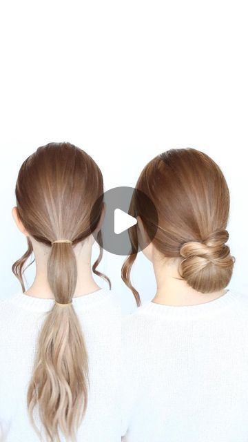 Making A Bun In Hair, Easy Bun Hairstyles For Long Hair, Easy Bun Hairstyles, Beautiful Braided Hair, Easy Hair Updos, Long Hair Updo, Hair Tutorials For Medium Hair, Peinados Fáciles Para Cabello Corto, Hair Affair