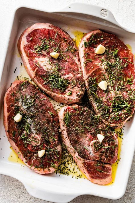 Easy Lamb Shoulder Chops Recipe (Tender Every Time) - CucinaByElena Lamb Shoulder Steak, Lamb Chop Steak Recipes, Veal Shoulder Recipes, Lamb Shoulder Steak Recipes, Tender Lamb Chops Recipe, Grilled Lamb Shoulder Chops, Boneless Lamb Shoulder Recipes, How To Cook Lamb Shoulder Chops, Lamb Shoulder Chops Recipes Oven