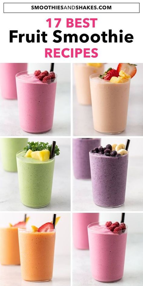 Blend the Weight Away: Smoothie Diet Hacks Fruit Smoothies Recipes Healthy, Best Easy Smoothie Recipes, Good Healthy Smoothies Recipes, Healthy Sweet Smoothies, Good Fruit Smoothies Recipes, 5 Ingredient Smoothies, Healthy And Tasty Smoothies, Easy Delicious Smoothie Recipes, Dinner Smoothies Healthy