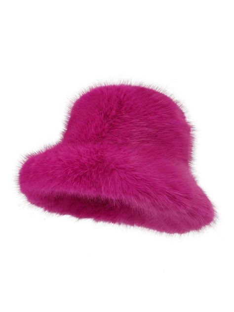 Pink Fluffy Hat, Fluffy Fashion, Nicki Minaj Outfits, Fashion Bucket Hat, Women Bucket Hat, Hat For Winter, Nicki Minaj Pictures, Fancy Nancy, Pink Collar