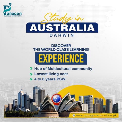 👉Apply Your Australia Study Visa For upcoming 2023 Intake 👉Apply Your Study Visa with our Expert Team ✅Benefits of studying in Australia 📌Affordable Education 📌Easy Availability of Work Permit 📌World Class Universities 📌Innumerable & Distinctive Courses 📌Gap Acceptable 📌Work while studying #studyinaustralia #australia #australiavisa #excellentvisasolution #bestvisaconsultant #99graphicstudio Australia Study Visa, Study In Australia, Australia Visa, Work Permit, Study In New Zealand, Digital Marketing Design, Overseas Education, Social Media Design Inspiration, Marketing Design