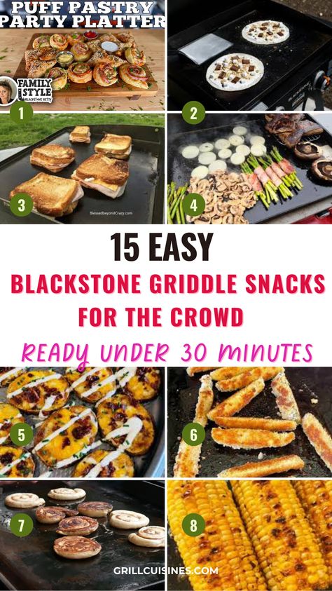 Discover Blackstone Griddle snacks perfect for feeding a crowd! From crispy appetizers to savory finger foods, these easy-to-make recipes will delight your guests at any gathering. Griddle Appetizers, Appetizer For Party, Horderves Appetizers, Griddle Cooking Recipes, Grilled Appetizers, Teriyaki Chicken Skewers, Blackstone Recipes Blackstone For A Crowd, Griddle Appetizers, Blackstone Recipes For A Crowd, Recipes For Crowd, Party Horderves, Crispy Appetizers, Griddle Recipes Blackstone Griddle Appetizer Recipes, Tailgate Griddle Recipes, Black Stone For A Crowd, Griddle Tailgate Food, Tailgate Blackstone Recipes, Blackstone Gameday Recipes, Cheap Griddle Meals, Appetizers On The Blackstone, Appetizers On Blackstone Griddle