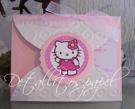 Quince Hello Kitty, Hello Kitty Fresa, Invitation Quince, Hello Kitty Birthday Theme, Hello Kitty Wedding, Hello Kitty Invitations, Kitty Ideas, Pink Quince, Hello Kitty Videos