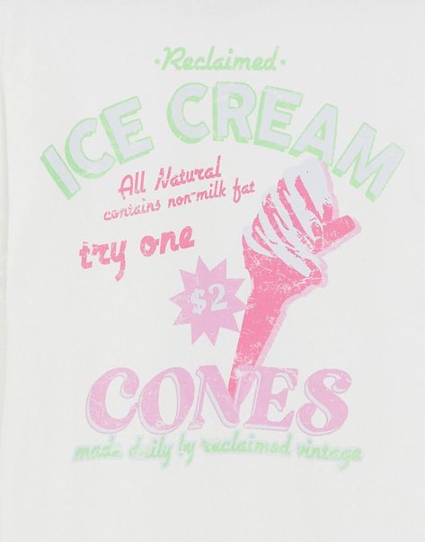 Ice Cream Print, Dorm Art, Reclaimed Vintage, Girls Prints, 로고 디자인, Vintage Graphics, Graphic Design Posters, Graphic Poster, Graphic Design Inspiration