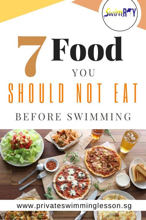 If you are going for a swim, you should better take note of what you are intaking! Prevent these 7 foods before you regret. #swimming #swimmingsg #swimmingtips #swimmingfood #swimmingfoodtips #swimminghealth #privatecoaching #privatecoachingsg #groupcoaching #groupcoachingsg Swimming Diet Plan, Post Swimming Food, Meals For Swimmers Diet, Pre Swim Workout Food, Meals For Swimmers, Swimming Nutrition, Swimmers Diet, Swim Practice, High Carb Foods