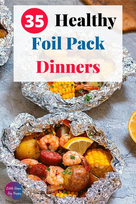 Check out these easy and healthy foil pack dinners. This list will give you great ideas for the next time you are grilling or you are out camping. Simple and quick recipes that you can pop in the oven at home or take on the go. Tons of ideas for beef, chicken, fish, pork, and sausage. Keep dinner healthy and delicious without the clean up. Foil Packets For The Grill, Foil Pack Recipes, Foil Pack Dinners, Foil Packet Dinners, Foil Pack Meals, Foil Dinners, Oven Baked Salmon, Foil Packet Meals, Foil Packet