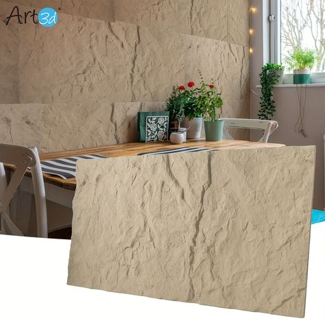 Faster shipping. Better service Faux Stone Wall Panels, Interior Accent Wall, Faux Stone Walls, Stone Wall Panels, Cement Design, Trendy Wall Decor, Stone Wallpaper, Stone Panels, Interior Wall Decor