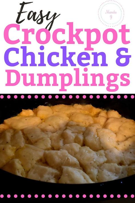 Crock Pot Chicken and Dumplings Using Canned Biscuits - The Kitchen Chair Recipe For Chicken And Dumplings Using Canned Biscuits, Dumplings Using Canned Biscuits, Biscuit Dumplings Recipe, Biscuit Chicken And Dumplings, Chicken And Dumplings Crockpot, Recipe For Chicken And Dumplings, Recipes Dumplings, Recipe Using Canned Biscuits, Using Canned Biscuits