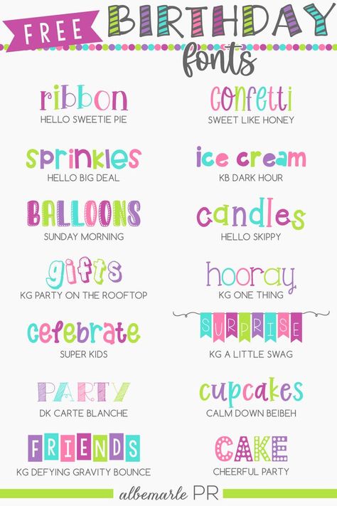 Free Birthday Fonts Hand Lettering Fonts Markers, Free Fonts For Canva, Banner Font Design, Teacher Fonts Canva, Svg Fonts Free, Cricut Birthday Invitations, Birthday Banner Svg Free, Free Cute Fonts, Cute Canva Fonts