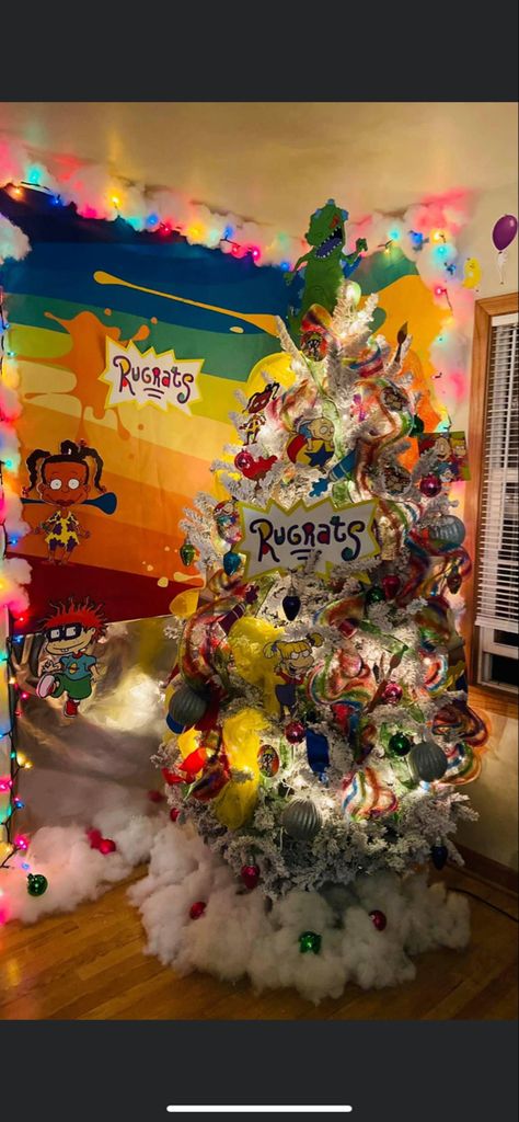 Rugrats Christmas Tree, Rugrats Christmas, Christmas Tree Idea, Christmas Trees For Kids, Tree Themes, Creative Christmas Trees, Toddler Art, Christmas Tree Themes, Kids Christmas