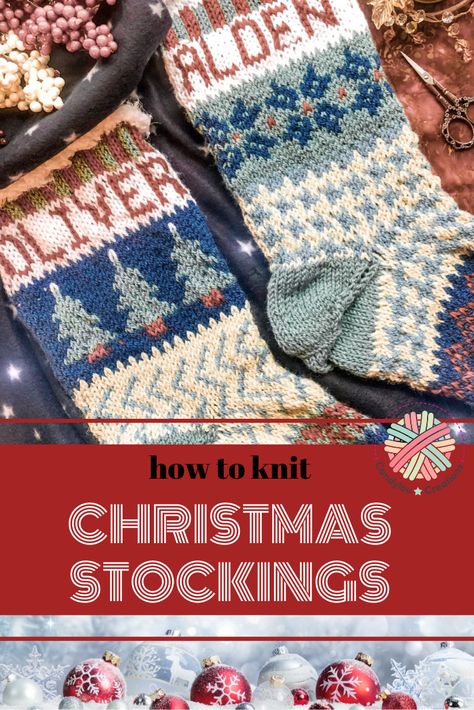 Using the Cascade Christmas Stocking Pattern, here are the details on how I knit these wonderful Christmas Stockings #candyloucreations #christmasstockings #knitpattern #holidayknit #fairisle Knitting Patterns Stocking, Knit Christmas Stocking With Name, Diy Knitted Christmas Stocking, Christmas Socks Knitting Pattern Free, Hand Knit Christmas Stocking Patterns, Knit Pattern Christmas Stocking, Christmas Stocking Knitting Patterns Free, Vintage Knit Christmas Stocking Pattern, Knit Or Crochet Christmas Stocking