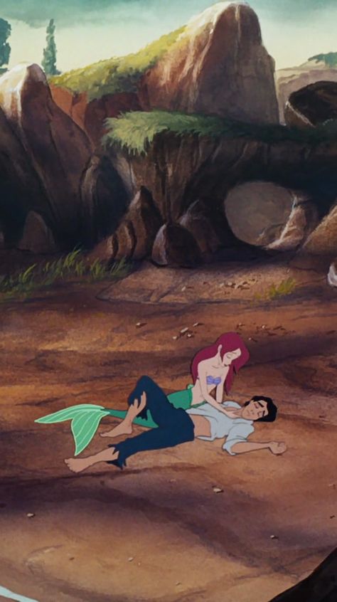 Ariel and Eric Old Disney, Disney Couples, Ariel And Eric, Mermaid Disney, Disney Ariel, Happy Ending, Disney Favorites, Disney Addict, Arte Disney