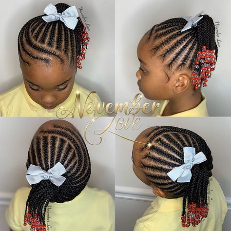 November Love on Instagram: “Children’s Braids and Beads! Booking Link In Bio! #ChildrenHairStyles #BraidArt #ChildrensBraids #BraidsAndBeads #kidsbraidsatl…” Kids Braids With Beads, S Braids, November Love, Braids And Beads, Toddler Braided Hairstyles, Kids Style Hair, Toddler Braids, Black Kids Braids Hairstyles, Lil Girl Hairstyles