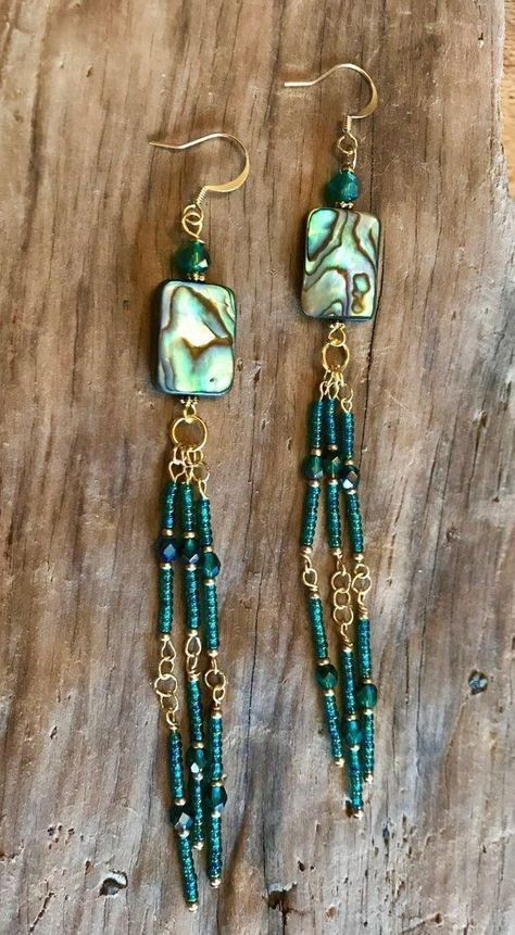 Diy Jewelry Earrings, Beaded Earrings Diy, Gelang Manik, Beaded Earrings Patterns, Homemade Jewelry, Beaded Jewelry Patterns, Earring Patterns, Diy Schmuck, Seed Bead Earrings