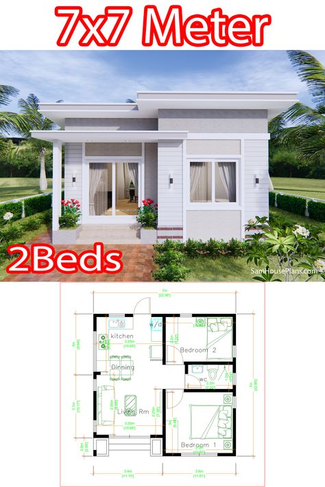 Small Luxury Homes, Small House Design Philippines, Small House Blueprints, Small Modern House Plans, House Plans Ideas, Little House Plans, Small House Layout, Modern Small House Design, Small House Design Exterior