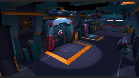 Low Poly Sci Fi Environment - Polycount Forum Low Poly Sci Fi, Scifi Lab, Space Things, Scifi Environment, Stylized 3d, Sci Fi Games, Game Style, Low Poly Games, Future Games