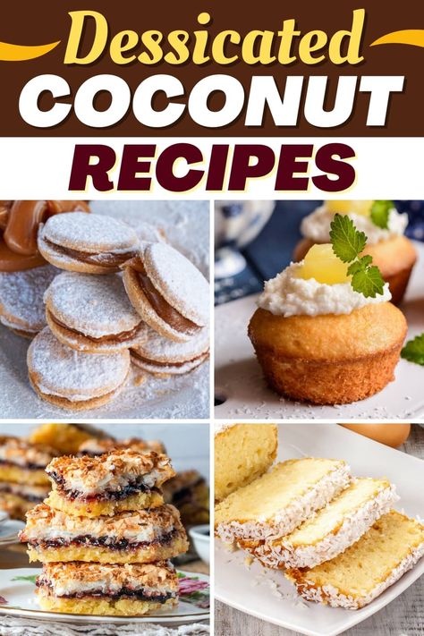 When your sweet tooth strikes, forget the usual cookies and cakes and try these desiccated coconut recipes instead. They're light, nutty, and to die for. Flaked Coconut Recipes, Dry Coconut Recipes, Desiccated Coconut Recipes, Coconut Recipes Easy, Coconut Sweet Recipes, Coconut Recipes Dessert, Coquito Recipe, Coconut Muffins, Cookies And Cakes