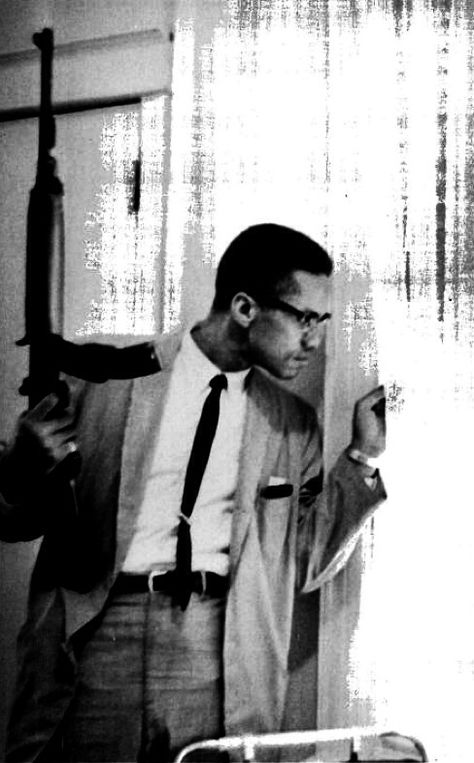 Another militant picture from an inspirational hero name Malcolm X  R.I.P Black Panther Party, By Any Means Necessary, Black Knowledge, Malcolm X, Black History Facts, Power To The People, Black Pride, African History, Black American