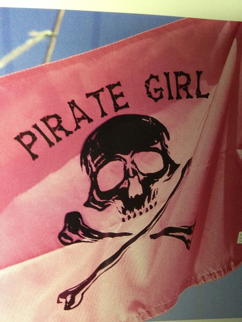 Would be a lovely addition to my pirate flags Pink Pirate, Pirate Princess, Pirate Girl, Pirates Life, Pirate Outfit, Pirates Cove, Barbie Costume, Pirate Flag, Pirate Woman