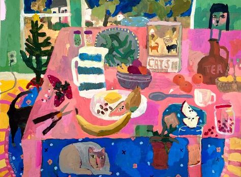 Under The Table n.6 | 2020-2021 in 2022 | Painting, Art inspiration, Sketch book Sandi Hester, Great Paintings, Under The Table, Acrylic On Paper, Still Life Art, Plant Illustration, Art Journal Pages, Love Painting, Artist Books