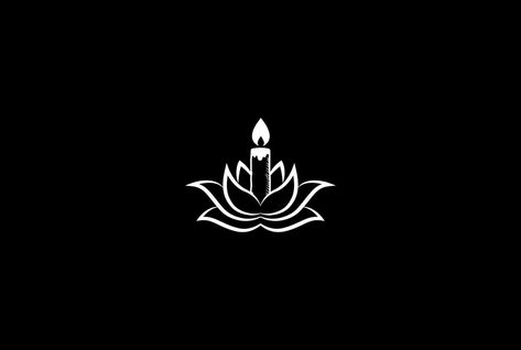 Wellness Logo Design, Vintage Lotus Flower, Candle Logo Design, Spa Logo Design, Candles Homemade, Lotus Logo, Diy Candles Homemade, Candle Logo, Plant Logos