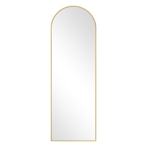 Introducing our new modern arched full body mirror. Its metal frame has been carefully designed for practicality and design, and is made of rust-resistant material for durability. The HD tempered glass ensures clarity and authenticity of the mirror reflection, and is specially designed to be shatterproof to ensure the safety of you and your family, even if it is accidentally bumped or dropped. This full-body mirror can be placed in a variety of ways, the back is designed with hooks and brackets, Target Arched Mirror, Dorm Room Mirror Decor, Tall Arched Mirror, Back Of Door Mirror, Full Body Length Mirror, Gold Body Mirror, Long Gold Mirror, Gold Full Body Mirror, Target Room Decor