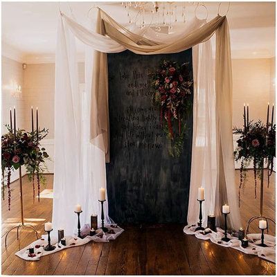 Moody Romantic Wedding, Wedding Alter, Dark Romantic Wedding, Romantic Wedding Colors, Romantic Wedding Centerpieces, Romantic Theme Wedding, Romantic Wedding Receptions, All Inclusive Wedding, Runaway Bride