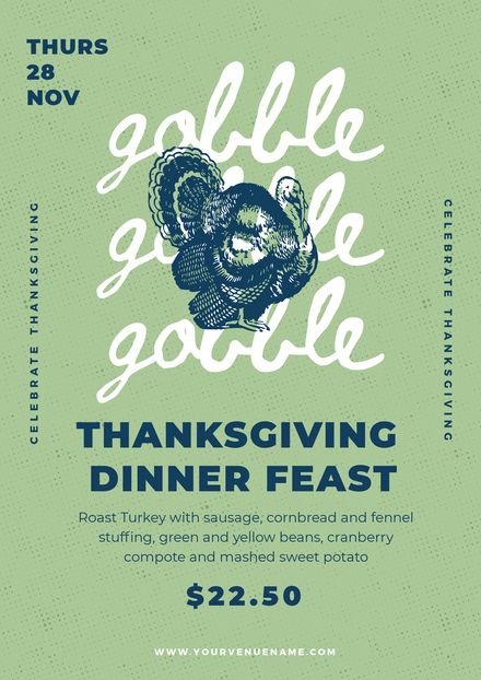 Thanksgiving Gobble, Gobble, Gobble - Easil Thanksgiving Email Marketing, Thanksgiving Design Poster, Thanksgiving Social Media Post, Thanksgiving Poster Design, Thanksgiving Graphic Design, Aoii Graphics, Thanksgiving Social Media, Pub Branding, Holiday Email Campaigns