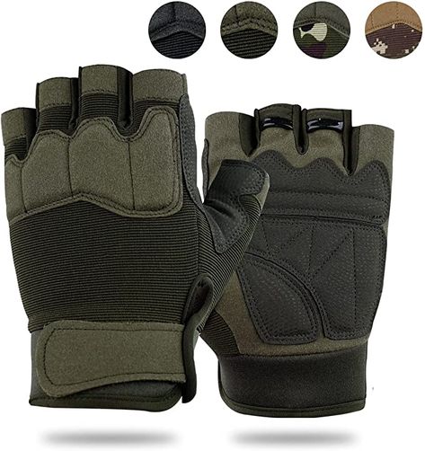 FIORETTO Mens Breathable Padded Fingerless Motorcycle Gloves Half Finger Gloves for Cycling Hiking Climbing Outdoor Sports : Amazon.co.uk Apocalypse Costume, Climbing Gloves, Workout Gloves, Tactical Gloves, Cycling Gloves, Motorcycle Gloves, Mens Cycling, Fingerless Mittens, Outdoor Accessories