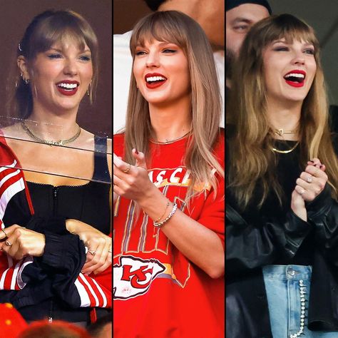 Every Game Day Outfit Taylor Swift Has Worn Supporting Travis Kelce | Us Weekly Chiefs Fan Outfit, Chiefs Tailgate Outfit, Taylor Swift At Chiefs Game Today, Chiefs Gameday Outfit, Taylor Swift Game Day Outfit, Taylor Swift Chiefs Outfit, Taylor Swift Super Bowl Outfit, Taylor Swift Chiefs Game Outfit, Kansas City Chiefs Game Day Outfit