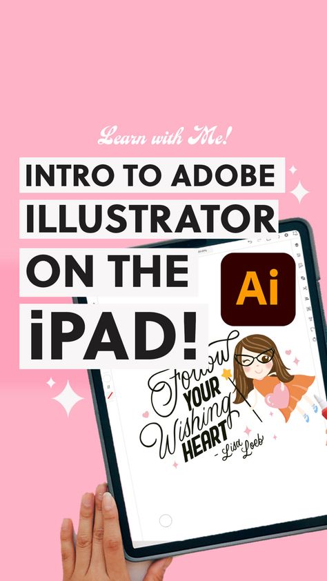 Ipad For Graphic Design, Illustrator For Ipad, Adobe Illustrator Graphic Design Ipad, Illustrator Ipad Tutorials, Graphic Design On Ipad, How To Use Adobe Illustrator, Adobe Illustrator Ipad Tutorial, Ipad Illustration Drawing, Ipad Graphic Design