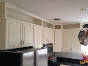 How to extend cabinets to the ceiling without moving existing cabinetry Kitchen Cabinets To Ceiling, Kitchen Soffit, Cabinets To Ceiling, Living Colors, Above Kitchen Cabinets, Above Cabinets, New Kitchen Cabinets, Kitchen Cabinets Makeover, Kitchen Upgrades