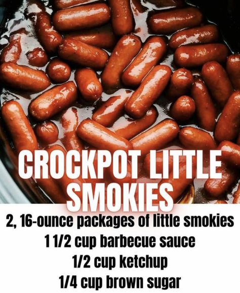 Food For Teenagers, Halloween Potluck Ideas, Crockpot Little Smokies, Little Smokies Recipes, Moscato Sangria, Thanksgiving Goodies, Shower 2023, Smokies Recipe, Halloween Finger Foods