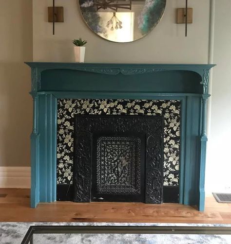 Interior Design | JSE Interiors | New Jersey Teal Fireplace, Victorian Fireplace, Old Fireplace, Modern Victorian, Contemporary Interior Design, The Real World, Contemporary Interior, Market Design, Art And Architecture