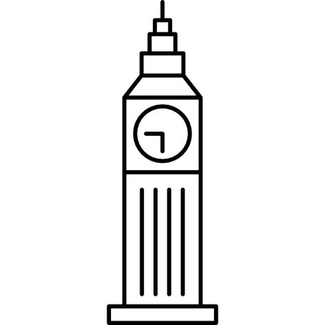 Big Ben Dibujo, Big Ben Drawing, Uk Icon, Big Ban, Fruit Art Drawings, London Icons, Big Ben Clock, Aesthetic London, London Logo