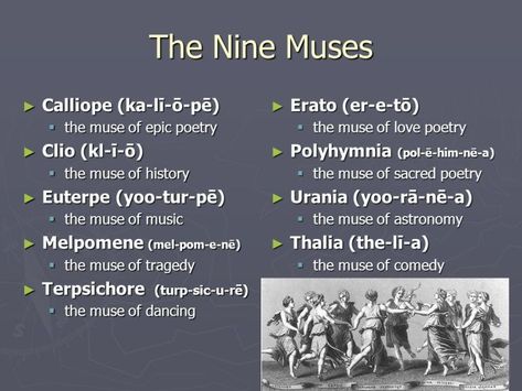 The Nine Muses, Muse Of Music, Ancient Greece History, Pagan Magick, Greek Mythology Gods, Nine Muses, Greek Mythology Tattoos, Pagan Gods, Mythology Tattoos