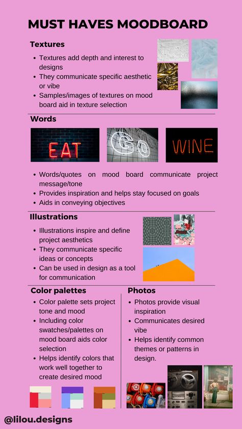 Mood Board Illustration Inspiration, Self Improvement Mood Board, Mood Board Color Palettes Inspiration, Visual Planning Board, Mood Board Inspo Aesthetic, How To Mood Board, How To Get Creative, How To Create Mood Boards, Digital Mood Board Ideas