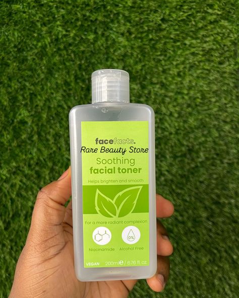 Face facts soothing toner . . Smooth and brighten your skin without stripping essential moisture with our Soothing Facial Toner. . Infused with calming chamomile, soothing aloe vera, and honeysuckle, it helps tighten and refine enlarged pores for a radiant complexion. . 7,000 . . Vegan friendly. . . #rarebeautystore #portharcourt #phc Enlarged Pores, Facial Toner, Beauty Store, Alcohol Free, Vegan Friendly, Aloe Vera, Toner, Facial, Moisturizer