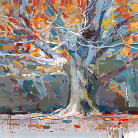 Josef Kote | Mystical Tree | Cutter & Cutter Fine Art Josef Kote, Esoteric Knowledge, Like A Rolling Stone, Myths And Legends, The Anchor, Square Art, Snow Scenes, Deep Forest, Old Master